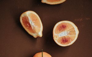 Preview wallpaper oranges, fruits, slices, citrus