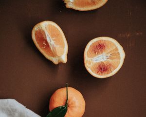 Preview wallpaper oranges, fruits, slices, citrus
