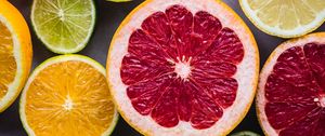 Preview wallpaper oranges, grapefruits, lemons, limes, fruits, citrus