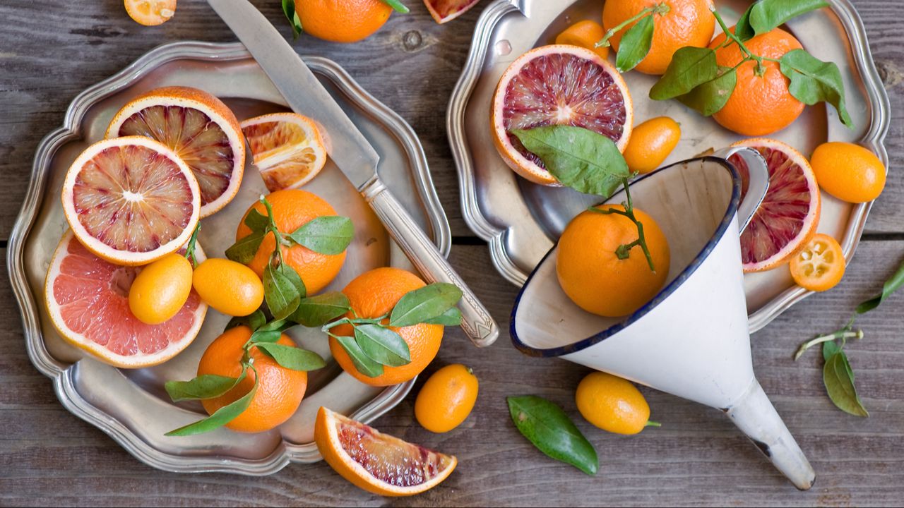 Wallpaper oranges, kumquats, fruit, citrus