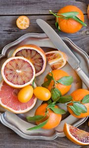 Preview wallpaper oranges, kumquats, fruit, citrus