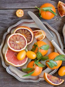 Preview wallpaper oranges, kumquats, fruit, citrus