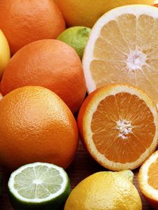 Preview wallpaper oranges, limes, grapefruit, citrus