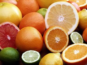 Preview wallpaper oranges, limes, grapefruit, citrus