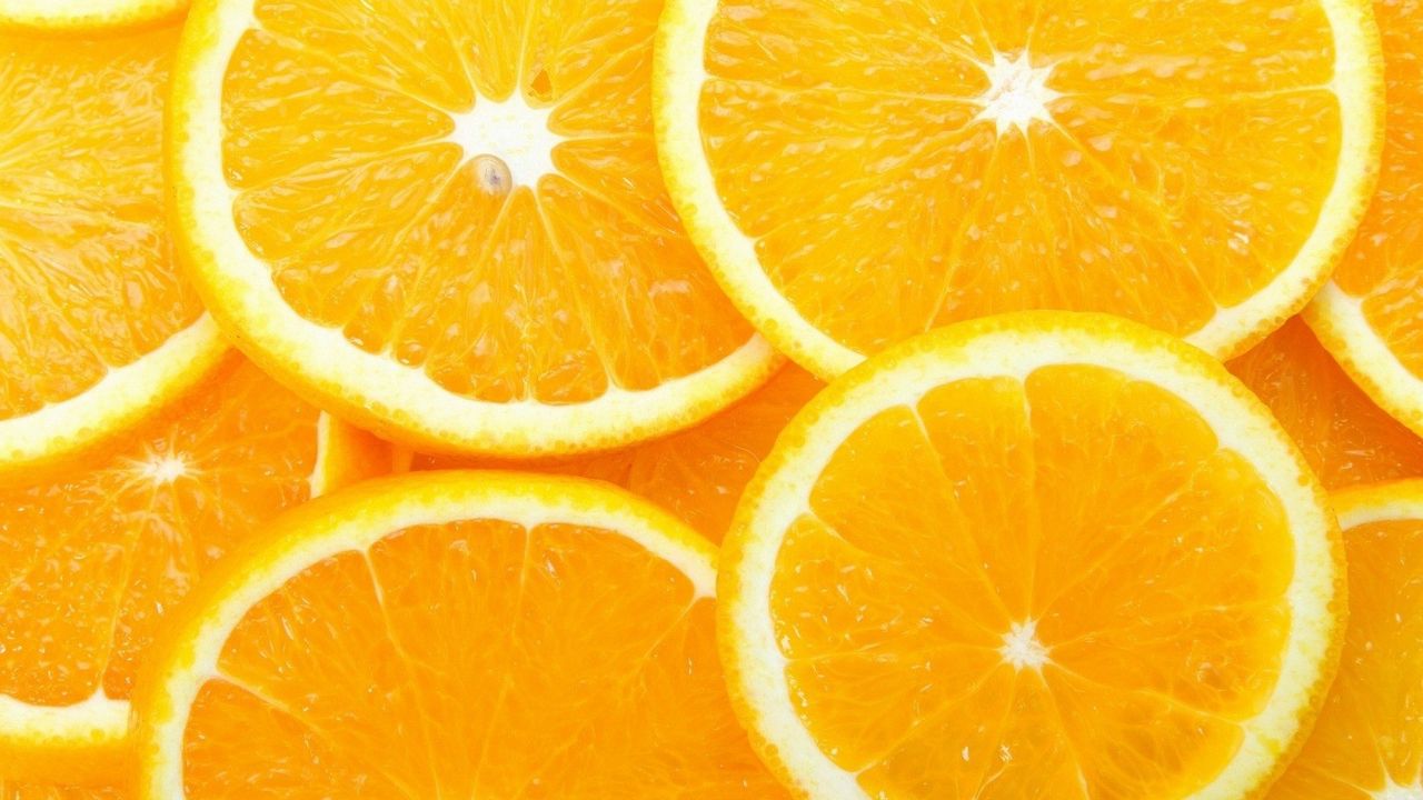 Wallpaper oranges, segments, ripe, fresh