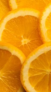 Preview wallpaper oranges, slices, citrus, fruit, orange, yellow