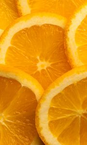 Preview wallpaper oranges, slices, citrus, fruit, orange, yellow