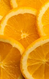 Preview wallpaper oranges, slices, citrus, fruit, orange, yellow