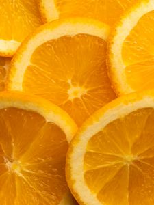 Preview wallpaper oranges, slices, citrus, fruit, orange, yellow