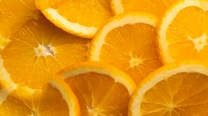 Preview wallpaper oranges, slices, citrus, fruit, orange, yellow