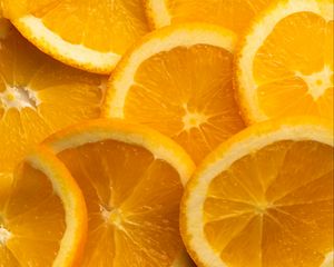 Preview wallpaper oranges, slices, citrus, fruit, orange, yellow