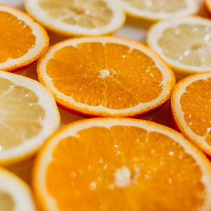 Preview wallpaper oranges, slicing, lemons, fruit