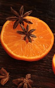 Preview wallpaper oranges, star anise, spice, citrus