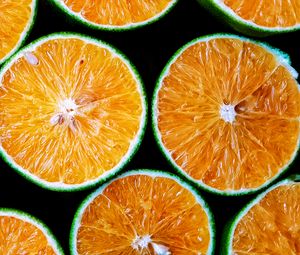 Preview wallpaper oranges, variety, fruit, juicy, cut