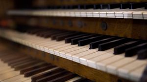 Preview wallpaper organ, keys, musical instrument, music