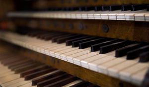 Preview wallpaper organ, keys, musical instrument, music