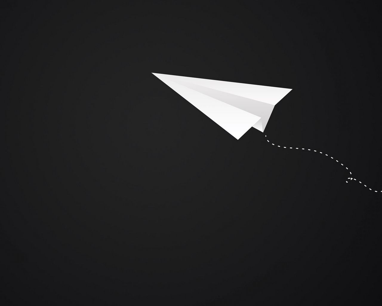 1280x1024 Wallpaper origami, plane, art, paper, minimalism