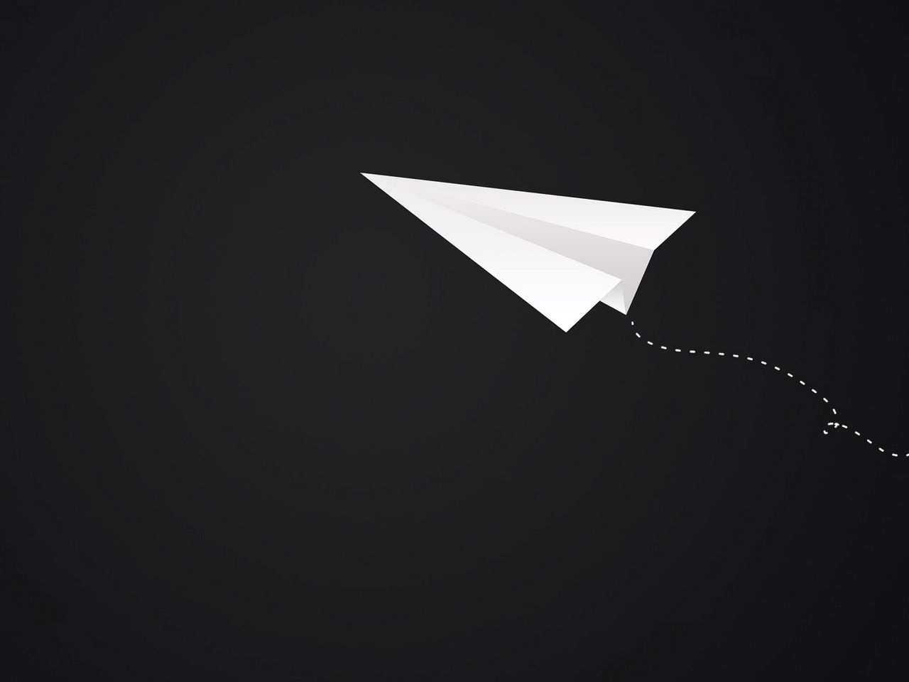 1280x960 Wallpaper origami, plane, art, paper, minimalism