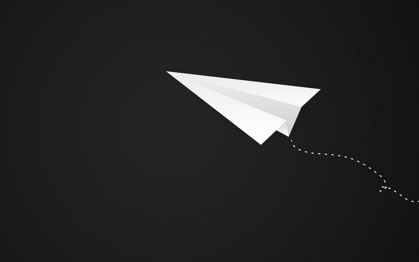 1440x900 Wallpaper origami, plane, art, paper, minimalism