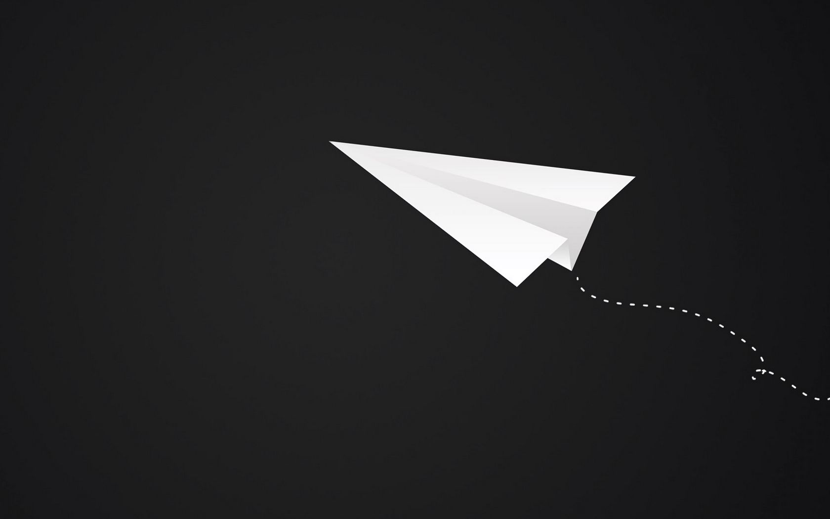 1680x1050 Wallpaper origami, plane, art, paper, minimalism
