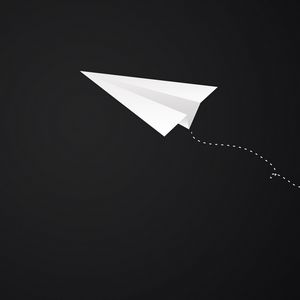 Preview wallpaper origami, plane, art, paper, minimalism