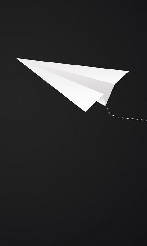 480x800 Wallpaper origami, plane, art, paper, minimalism