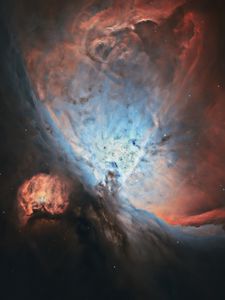 Preview wallpaper orion nebula, nebula, glow, stars, space