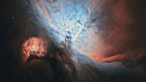 Preview wallpaper orion nebula, nebula, glow, stars, space