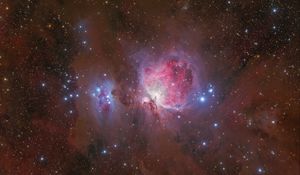 Preview wallpaper orion nebula, nebula, stars, glare, space