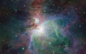 Preview wallpaper orion nebula, nebula, stars, glare, shine, space