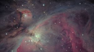 Preview wallpaper orion nebula, nebula, stars, space, glow