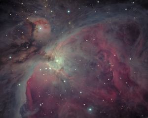 Preview wallpaper orion nebula, nebula, stars, space, glow