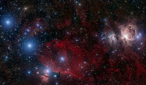 Preview wallpaper orion nebula, stars, glow, space