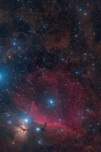 Preview wallpaper orions belt sword, stars, glitter, shine, nebulae, space, dark