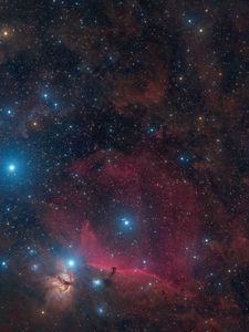 Preview wallpaper orions belt sword, stars, glitter, shine, nebulae, space, dark