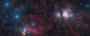 Preview wallpaper orions belt sword, stars, glitter, shine, nebulae, space, dark