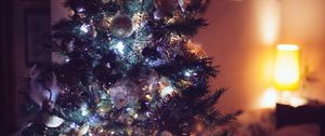 Preview wallpaper ornaments, christmas tree, christmas, new year