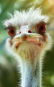 Preview wallpaper ostrich, bird, beak, funny