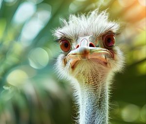 Preview wallpaper ostrich, bird, beak, funny