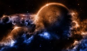 Preview wallpaper outer, space, planets, worlds