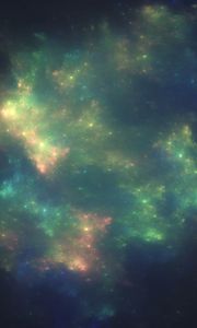 Preview wallpaper outer space, stars, shroud, shine, starry sky