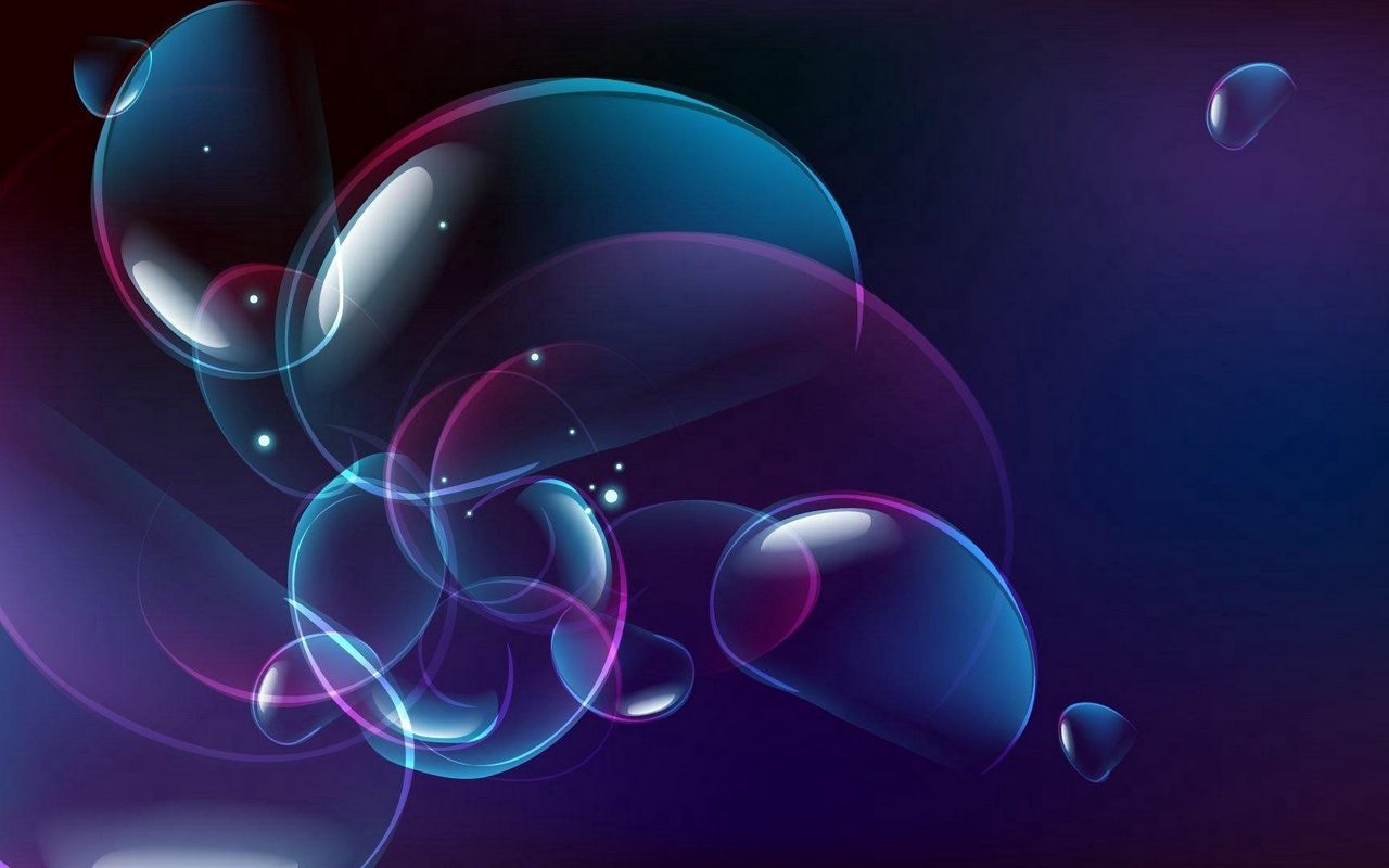 Download wallpaper 1280x800 ovals, shapes, background, ball, air