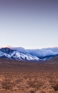 Preview wallpaper owens peak wilderness, onyx, usa, mountains, fog