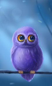 Preview wallpaper owl, bird, cute, art