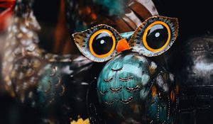 Preview wallpaper owl, bird, souvenir, pottery, crafts