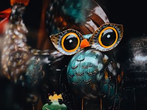 Preview wallpaper owl, bird, souvenir, pottery, crafts