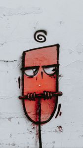 Preview wallpaper owl, graffiti, wall, art