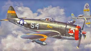 Preview wallpaper p 47 thunderbolt, hasegawa, fighter, aircraft