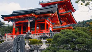 Preview wallpaper pagoda, architecture, asia, spire, trees