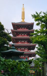 Preview wallpaper pagoda, architecture, trees, asia